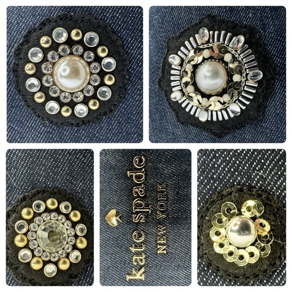 Kate Spade Navy Embellished Tote Bag - Picture 5 of 16